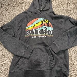 Charcoal San Diego California Hoodie
